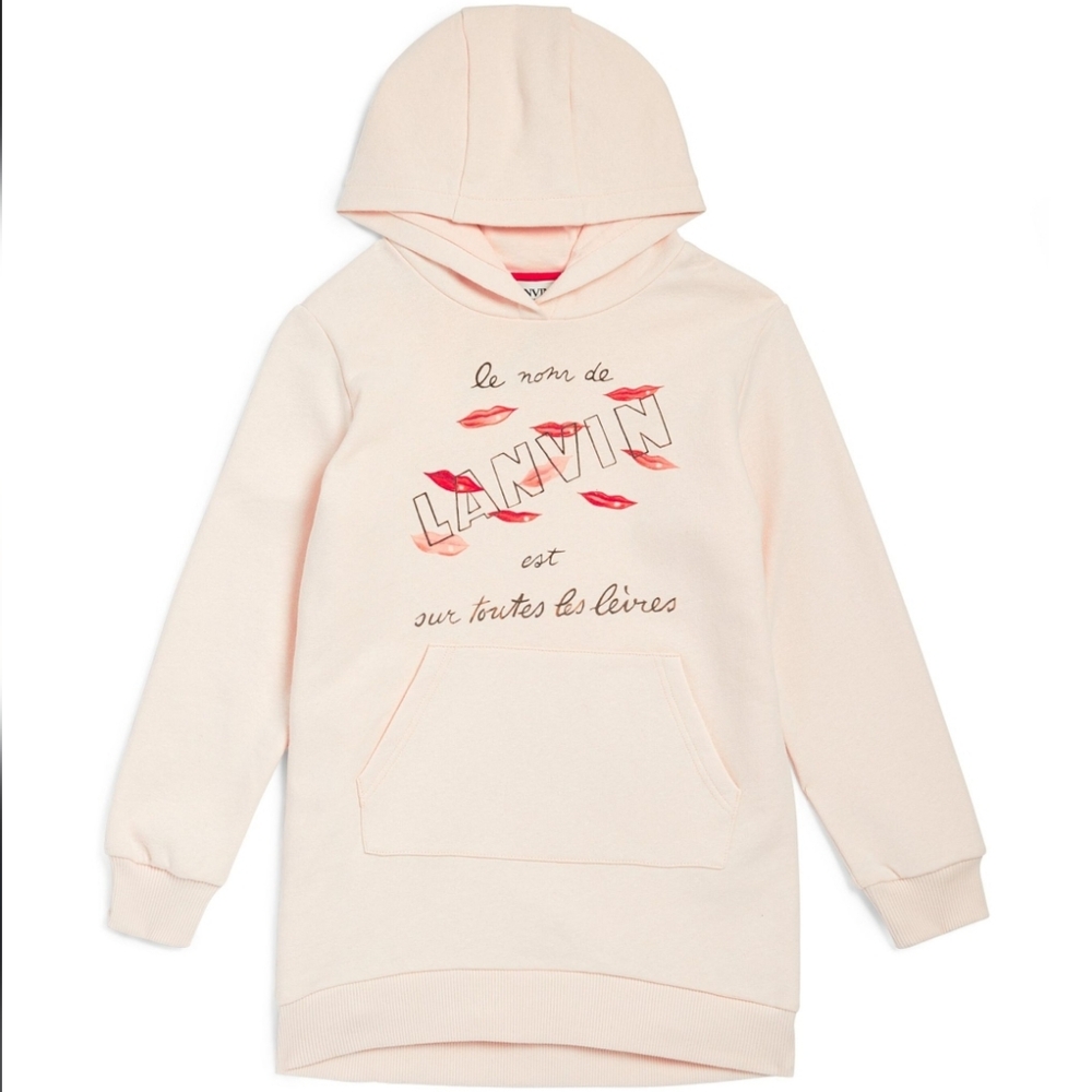 Girls Lanvin Hooded Dress